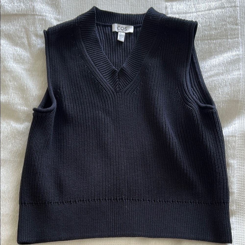 COS Black Knit Vest